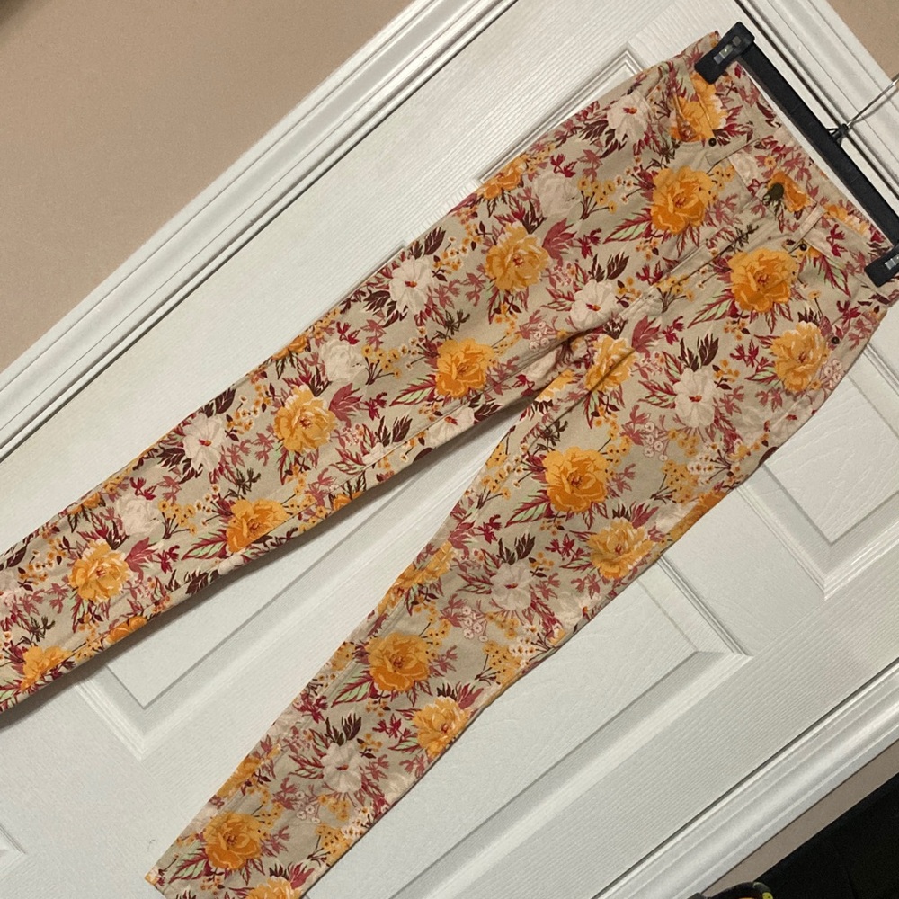 Urban Outfitters BDG Floral Women Jeans - Yellow and Red - size 26